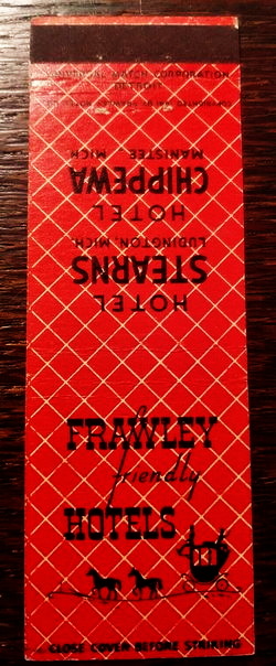 Chippewa Hotel (Hotel Chippewa) - Matchbook (newer photo)